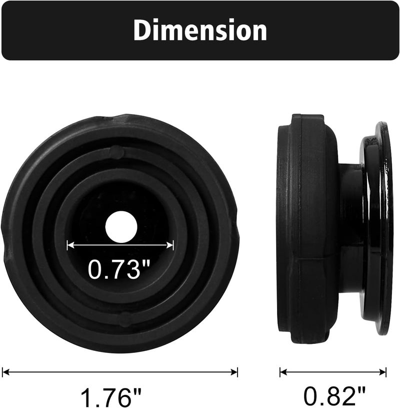 CLSR2U Rubber Foot Pads Fit for Hon da Generator - Lower Rubber Vibration Foot Pads Fit for Hon da EU2000i EB2000i Generator, Replace 68325-Z07-003, Set of 4 - Image 3
